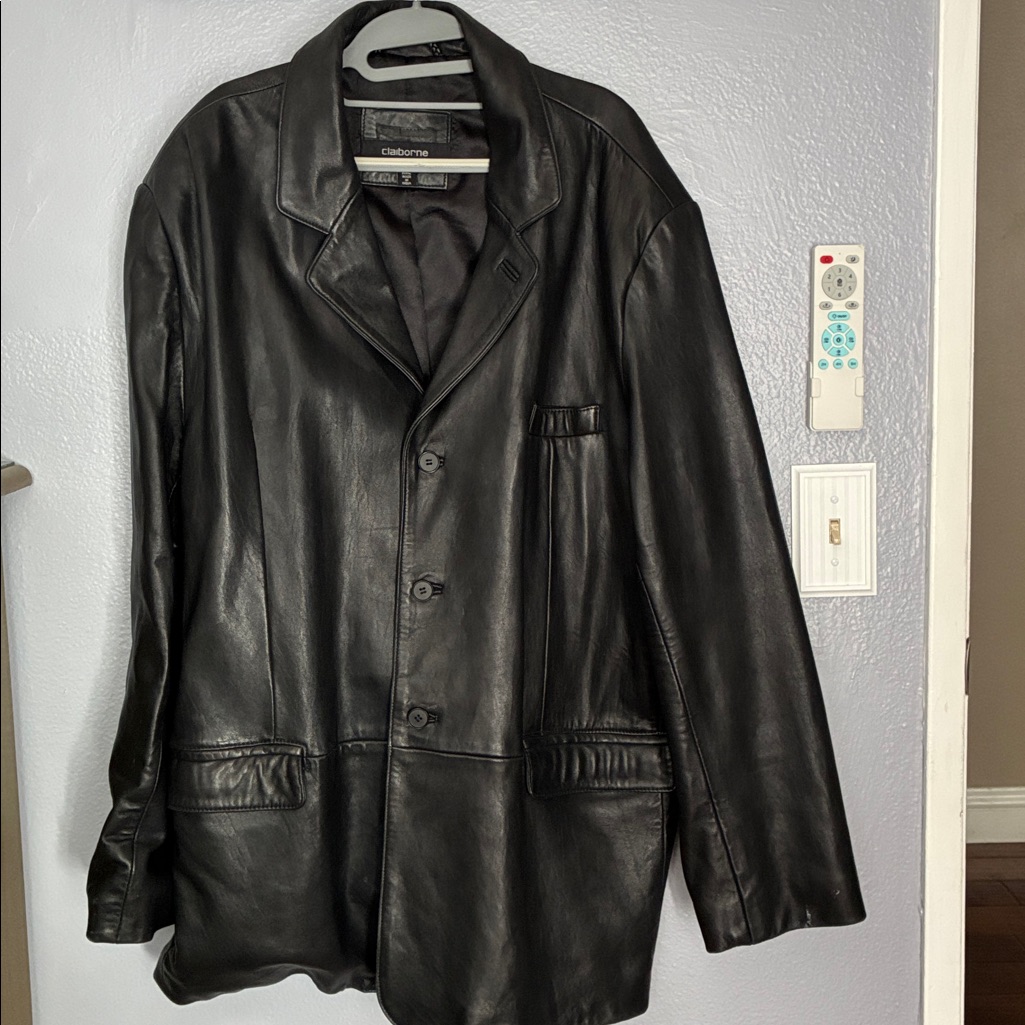 Claiborne Leather Black Outerwear